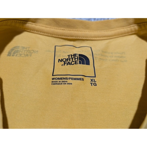 The North Face Womens XL Yellow Snow Leopard Mountain Graphic T Shirt Tee - Picture 3 of 6